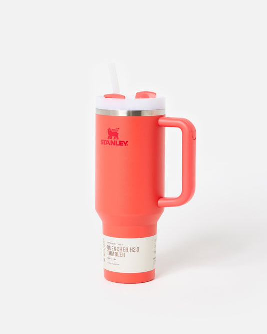Hot Coral Stanley 40oz Quencher H2.0 FlowState Insulated Tumbler
